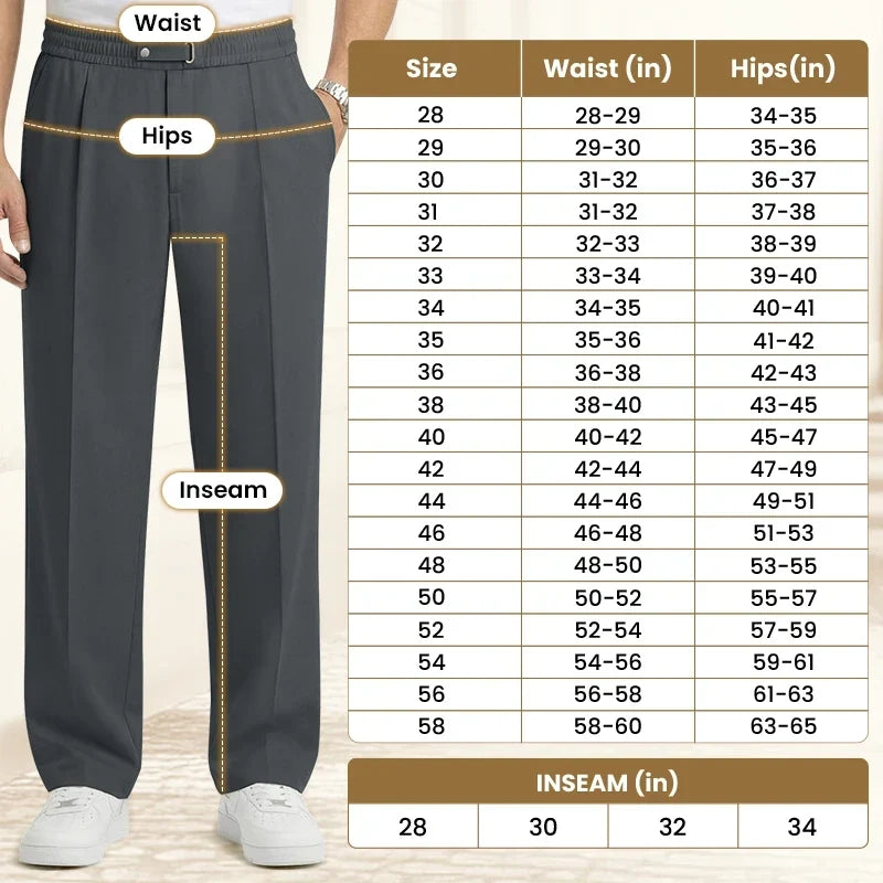 EaseTailor - Flexible Straight Fit Smart Comfort Pants