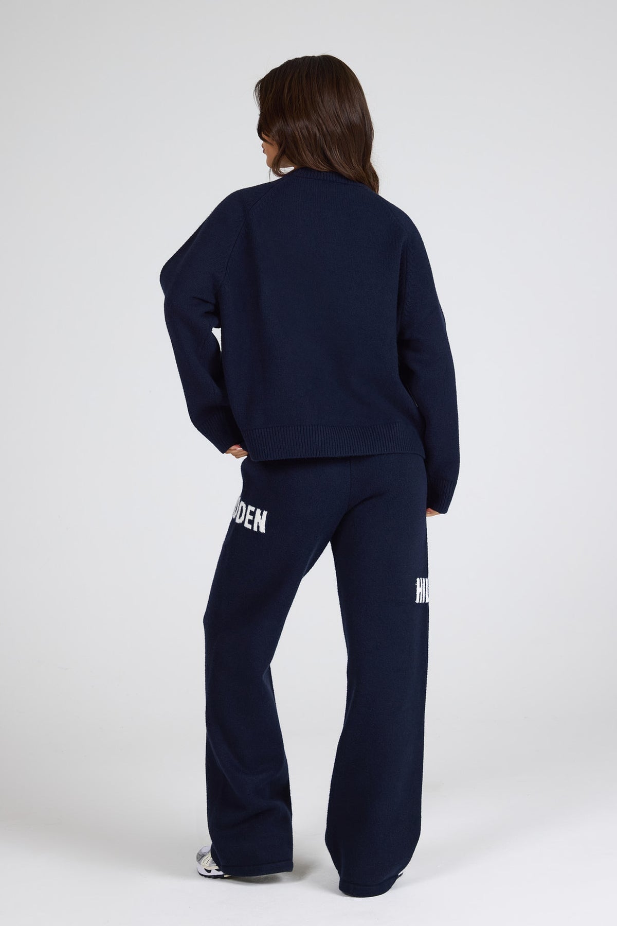 Oversized Knit Cotton Hoodie