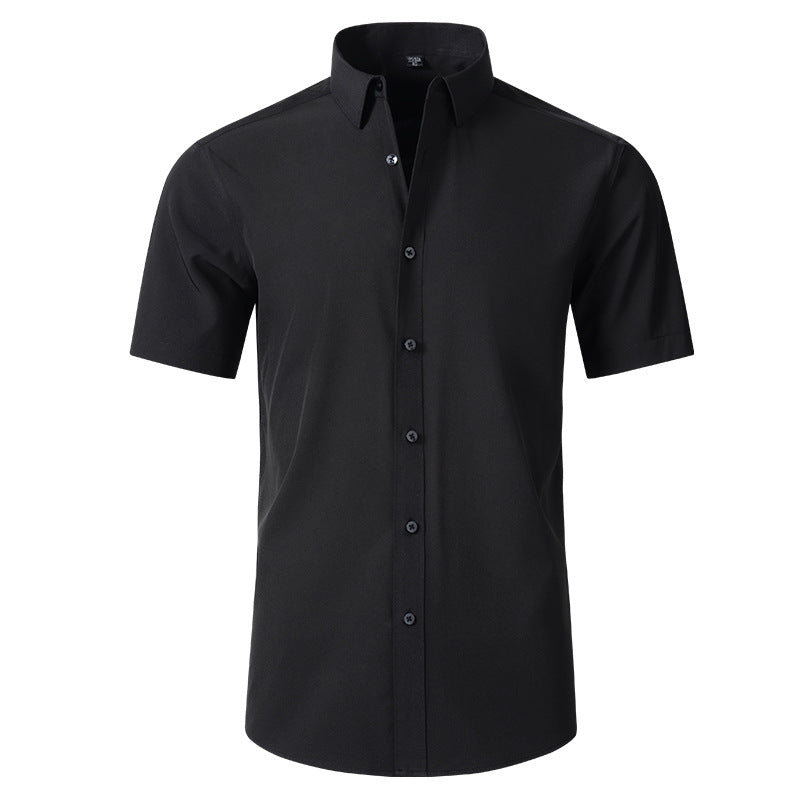 The "Infinite" Performance Short-Sleeve Shirt | 4-Way Stretch & Zero-Iron
