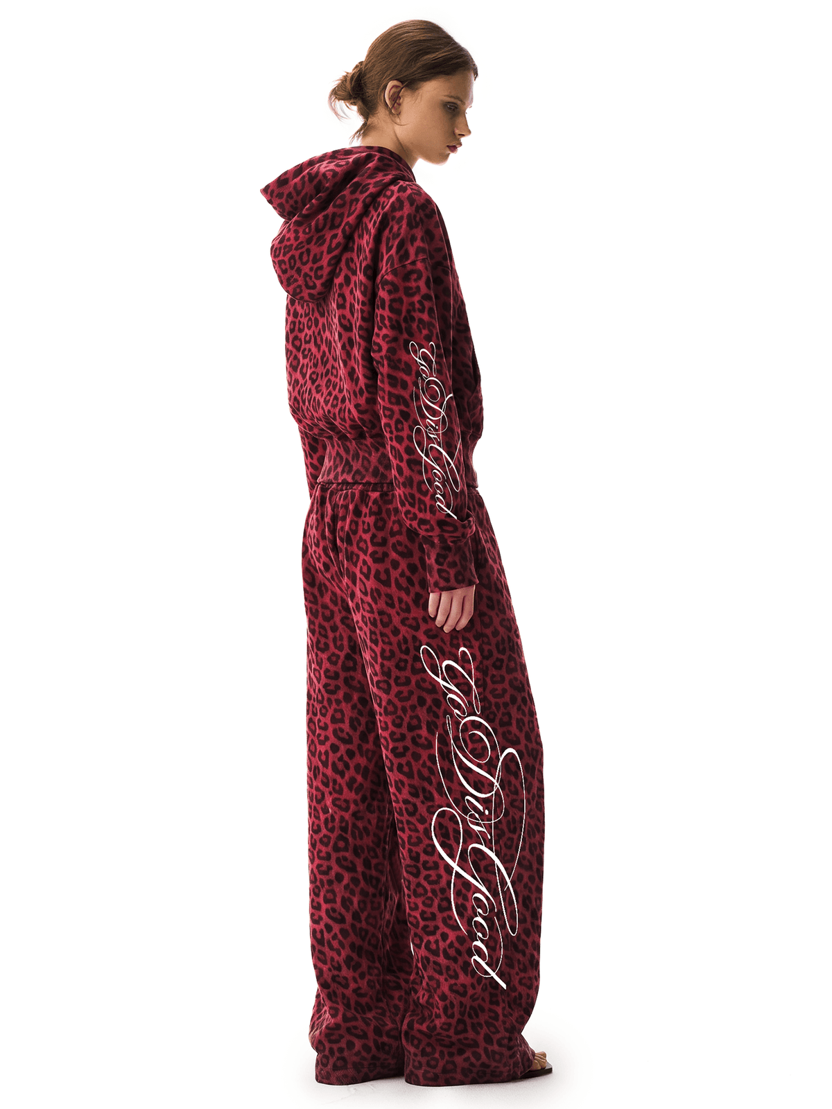 Graffiti Leopard Zip Hoodies