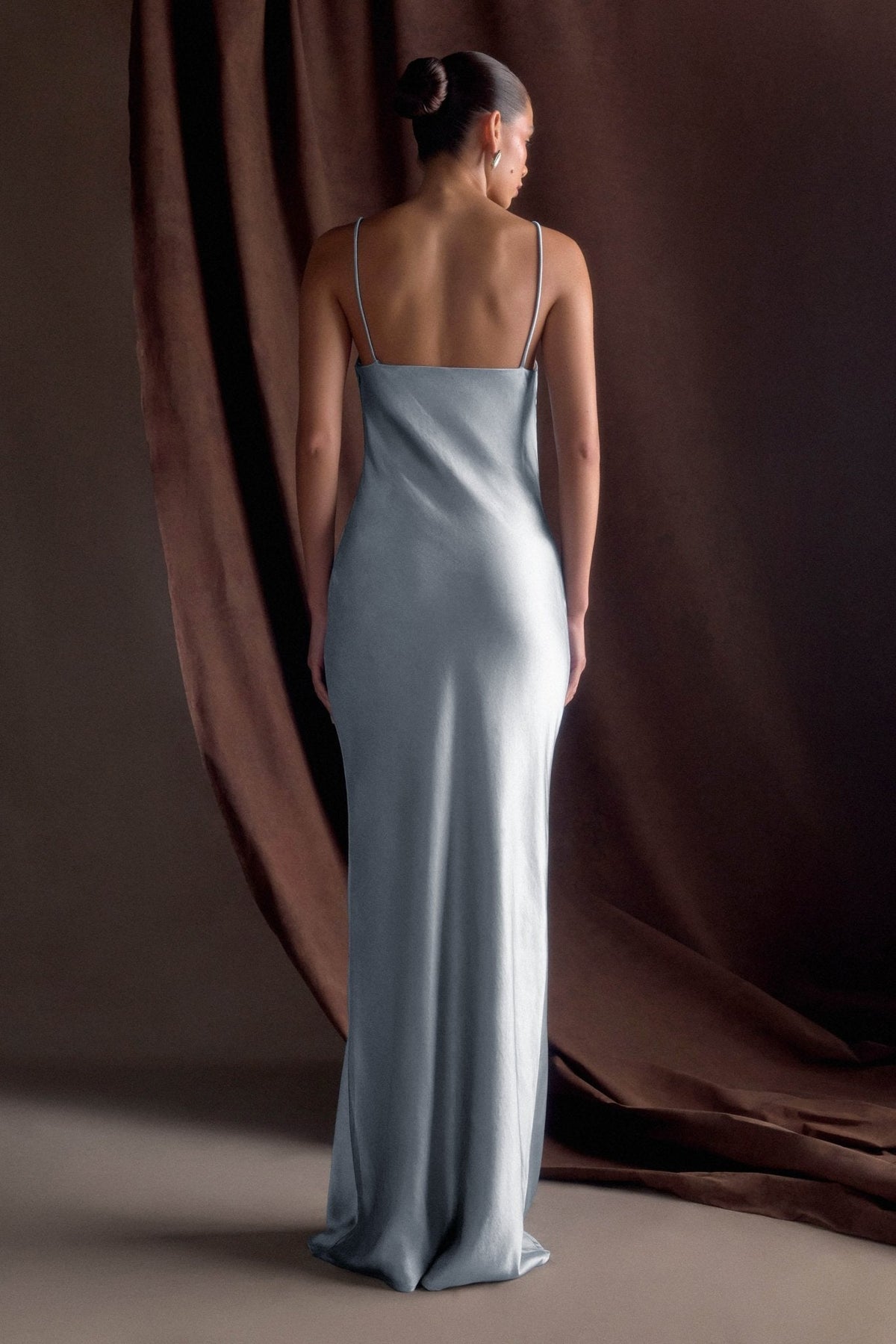 Lilly Sweetheart Satin Maxi Dress