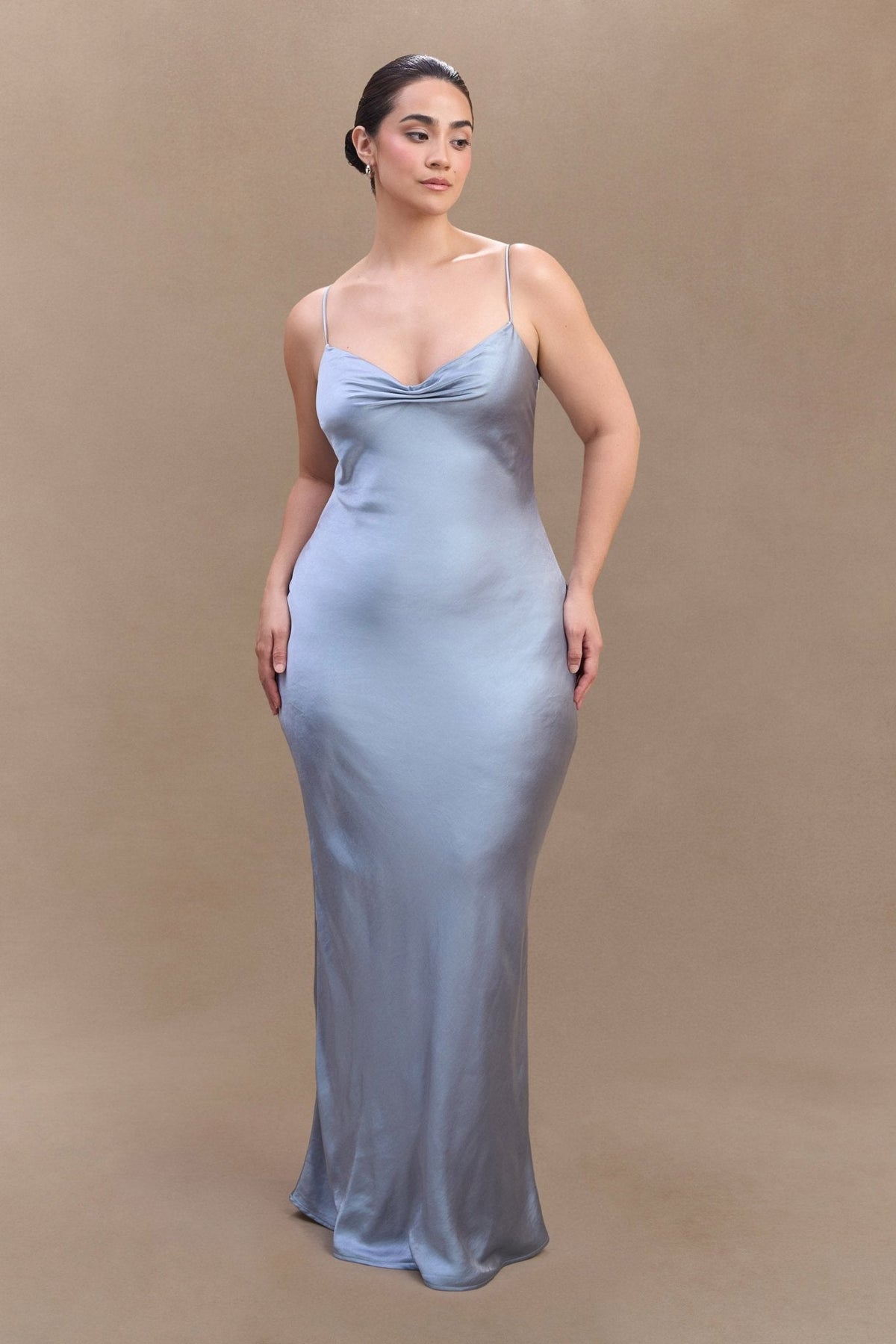Lilly Sweetheart Satin Maxi Dress