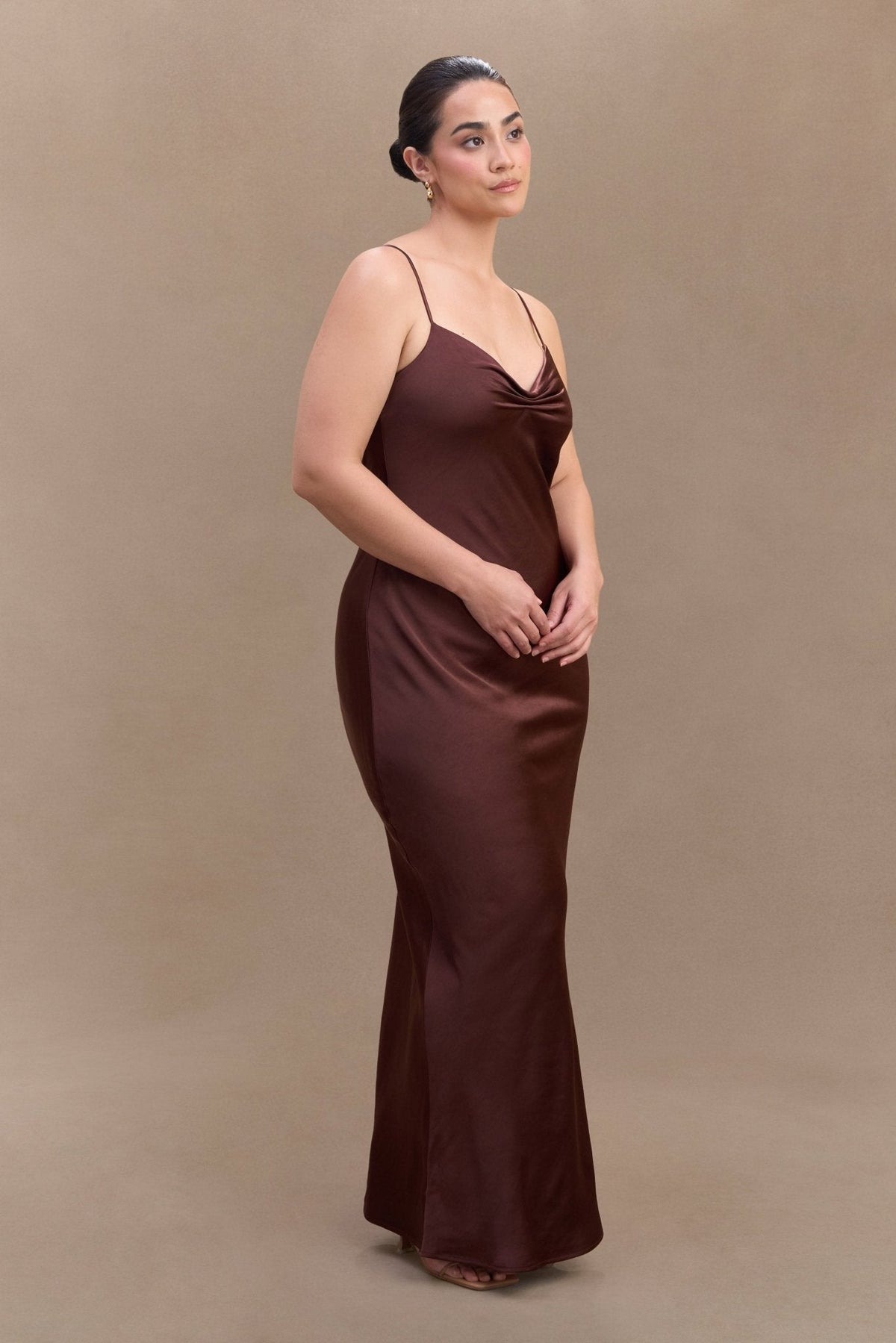 Lilly Sweetheart Satin Maxi Dress