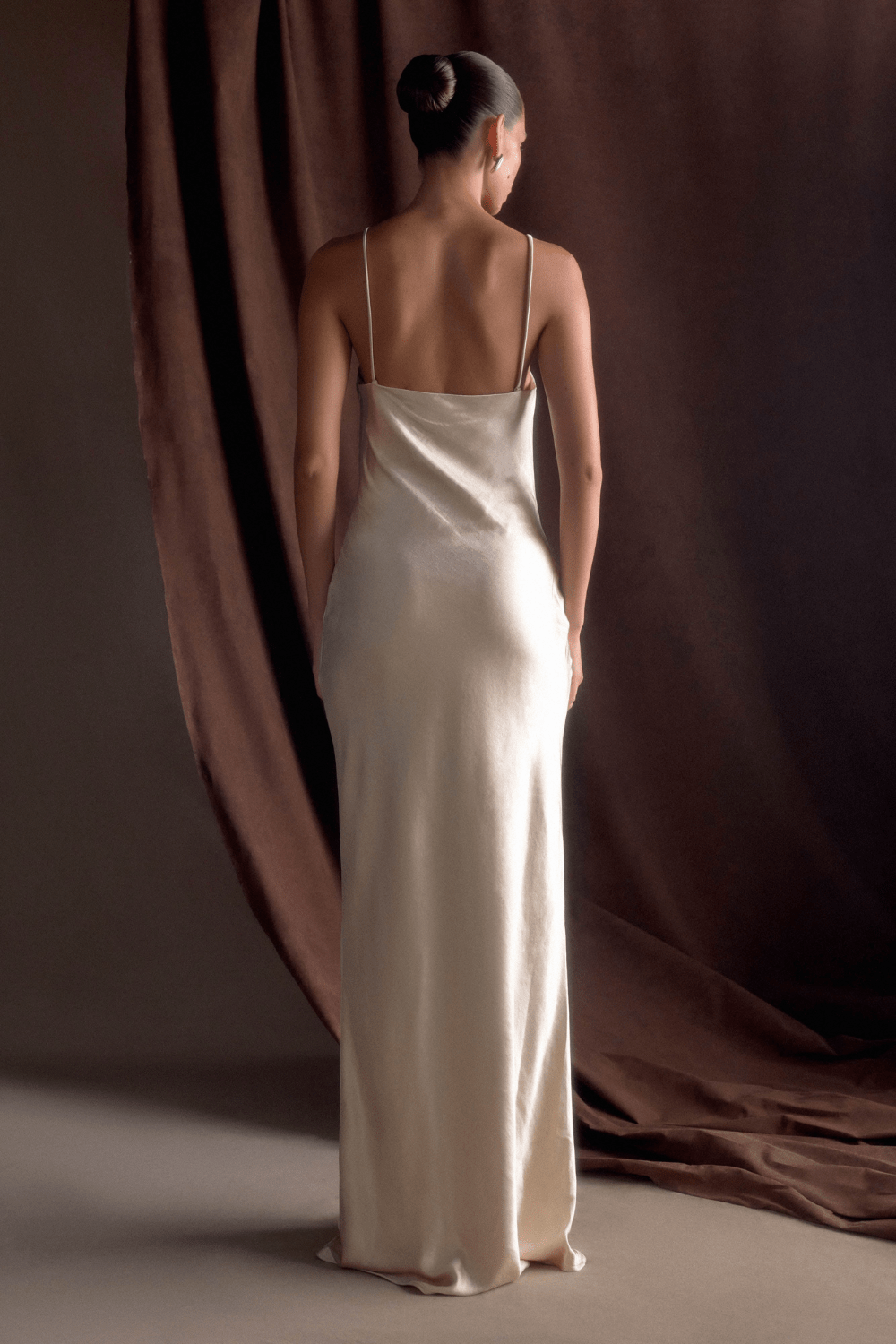 Lilly Sweetheart Satin Maxi Dress
