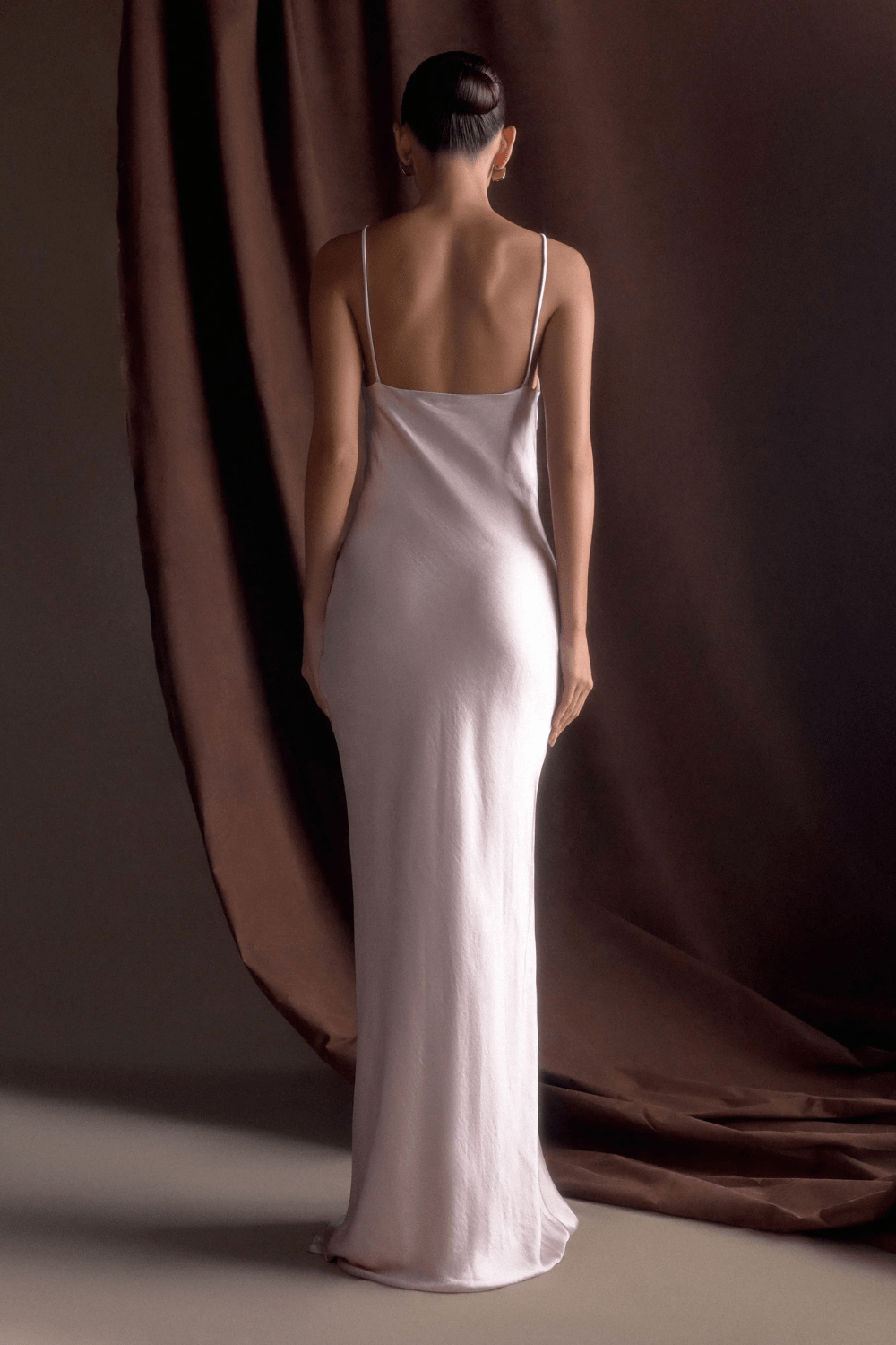 Lilly Sweetheart Satin Maxi Dress