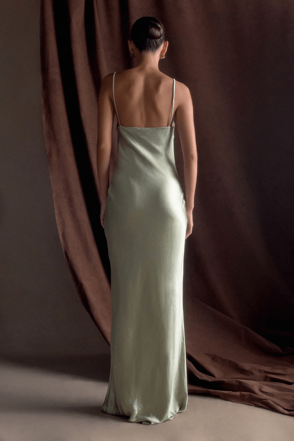 Lilly Sweetheart Satin Maxi Dress
